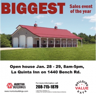Biggest Sales Event Of The Year Morton Buildings Morton IL
