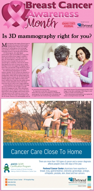 Breast Cancer Awareness Month, Portneuf Medical Center, Pocatello, ID