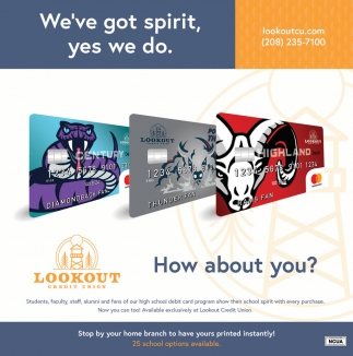 How About You?, Lookout Credit Union, Pocatello, ID