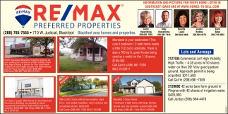 Preferred Properties, Re/Max Preferred Properties, Blackfoot, ID