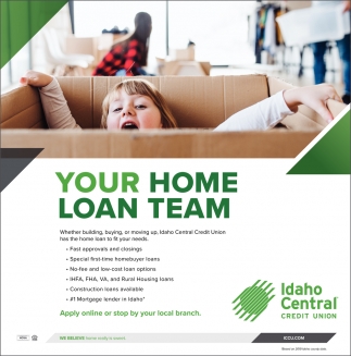 Your Home Loan Team Idaho Central Credit Union Idaho Falls Id